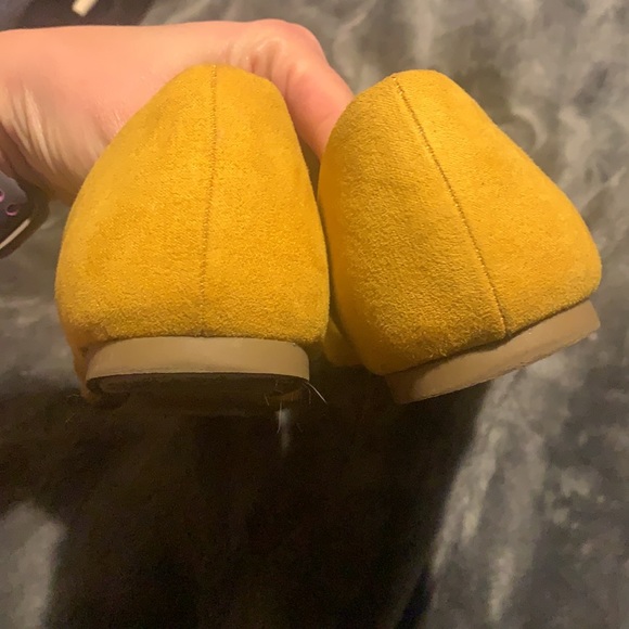 Time and Tru Pointed yellow mustard Flats - Picture 3 of 4